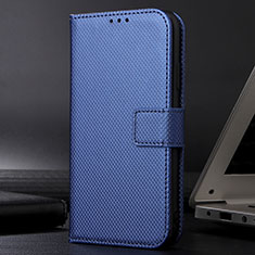 Handytasche Stand Schutzhülle Flip Leder Hülle BY1 für Samsung Galaxy A02s Blau
