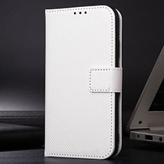 Handytasche Stand Schutzhülle Flip Leder Hülle BY1 für Samsung Galaxy F22 4G Weiß