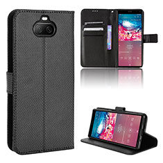 Handytasche Stand Schutzhülle Flip Leder Hülle BY1 für Sony Xperia 8 Schwarz