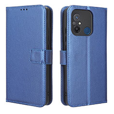 Handytasche Stand Schutzhülle Flip Leder Hülle BY1 für Xiaomi Poco C55 Blau