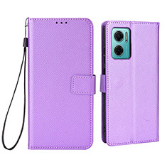 Handytasche Stand Schutzhülle Flip Leder Hülle BY1 für Xiaomi Redmi 10 5G Violett
