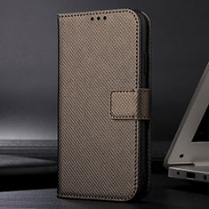 Handytasche Stand Schutzhülle Flip Leder Hülle BY1 für Xiaomi Redmi 9 India Braun