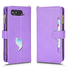 Handytasche Stand Schutzhülle Flip Leder Hülle BY2 für Asus ROG Phone 5s Violett