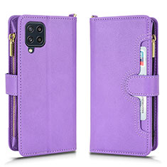 Handytasche Stand Schutzhülle Flip Leder Hülle BY2 für Samsung Galaxy M22 4G Violett