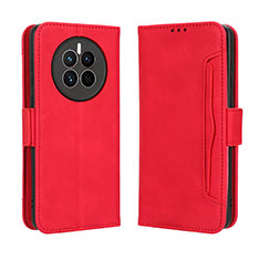 Handytasche Stand Schutzhülle Flip Leder Hülle BY3 für Huawei Mate 50 Rot