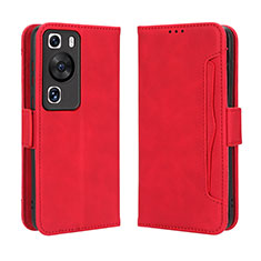 Handytasche Stand Schutzhülle Flip Leder Hülle BY3 für Huawei P60 Rot