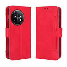 Handytasche Stand Schutzhülle Flip Leder Hülle BY3 für OnePlus 11R 5G Rot