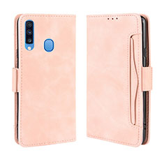 Handytasche Stand Schutzhülle Flip Leder Hülle BY3 für Samsung Galaxy A20s Rosa