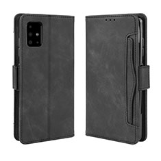 Handytasche Stand Schutzhülle Flip Leder Hülle BY3 für Samsung Galaxy A51 4G Schwarz