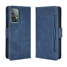 Handytasche Stand Schutzhülle Flip Leder Hülle BY3 für Samsung Galaxy A72 5G Blau