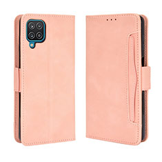 Handytasche Stand Schutzhülle Flip Leder Hülle BY3 für Samsung Galaxy F12 Rosa