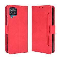 Handytasche Stand Schutzhülle Flip Leder Hülle BY3 für Samsung Galaxy F12 Rot