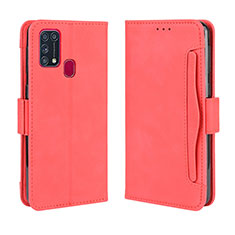 Handytasche Stand Schutzhülle Flip Leder Hülle BY3 für Samsung Galaxy M21s Rot