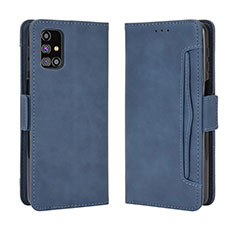 Handytasche Stand Schutzhülle Flip Leder Hülle BY3 für Samsung Galaxy M31s Blau