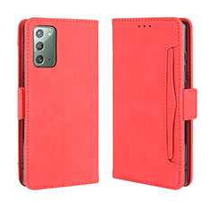 Handytasche Stand Schutzhülle Flip Leder Hülle BY3 für Samsung Galaxy Note 20 5G Rot