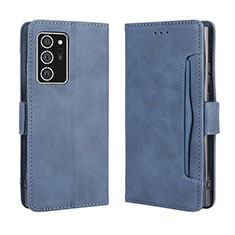 Handytasche Stand Schutzhülle Flip Leder Hülle BY3 für Samsung Galaxy Note 20 Ultra 5G Blau