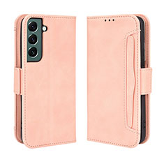 Handytasche Stand Schutzhülle Flip Leder Hülle BY3 für Samsung Galaxy S22 5G Rosa