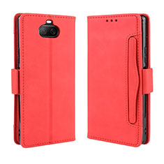 Handytasche Stand Schutzhülle Flip Leder Hülle BY3 für Sony Xperia 8 Rot