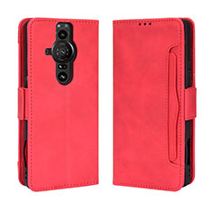 Handytasche Stand Schutzhülle Flip Leder Hülle BY3 für Sony Xperia PRO-I Rot