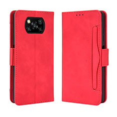 Handytasche Stand Schutzhülle Flip Leder Hülle BY3 für Xiaomi Poco X3 NFC Rot