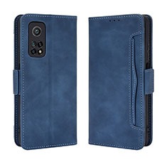 Handytasche Stand Schutzhülle Flip Leder Hülle BY3 für Xiaomi Redmi K30S 5G Blau