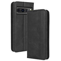 Handytasche Stand Schutzhülle Flip Leder Hülle BY4 für Google Pixel 8 Pro 5G Schwarz