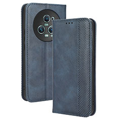 Handytasche Stand Schutzhülle Flip Leder Hülle BY4 für Huawei Honor Magic5 Pro 5G Blau