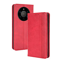 Handytasche Stand Schutzhülle Flip Leder Hülle BY4 für Huawei Mate 40 Pro+ Plus Rot