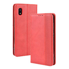 Handytasche Stand Schutzhülle Flip Leder Hülle BY4 für Samsung Galaxy A21 SC-42A Rot