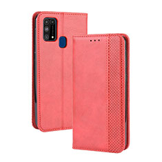 Handytasche Stand Schutzhülle Flip Leder Hülle BY4 für Samsung Galaxy M21s Rot