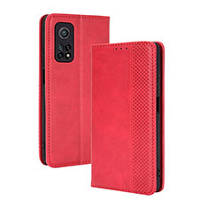 Handytasche Stand Schutzhülle Flip Leder Hülle BY4 für Xiaomi Mi 10T Pro 5G Rot