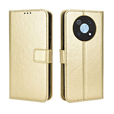 Handytasche Stand Schutzhülle Flip Leder Hülle BY5 für Huawei Enjoy 50 Pro Gold