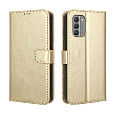 Handytasche Stand Schutzhülle Flip Leder Hülle BY5 für Nokia G400 5G Gold