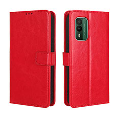 Handytasche Stand Schutzhülle Flip Leder Hülle BY5 für Nokia XR21 Rot