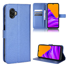 Handytasche Stand Schutzhülle Flip Leder Hülle BY5 für Samsung Galaxy XCover 6 Pro 5G Blau