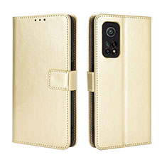 Handytasche Stand Schutzhülle Flip Leder Hülle BY5 für Xiaomi Mi 10T Pro 5G Gold