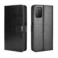 Handytasche Stand Schutzhülle Flip Leder Hülle BY5 für Xiaomi Poco M3 Schwarz