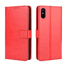 Handytasche Stand Schutzhülle Flip Leder Hülle BY5 für Xiaomi Redmi 9A Rot