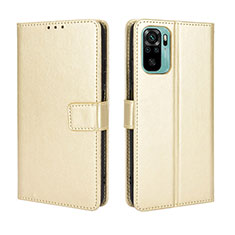 Handytasche Stand Schutzhülle Flip Leder Hülle BY5 für Xiaomi Redmi Note 10 4G Gold