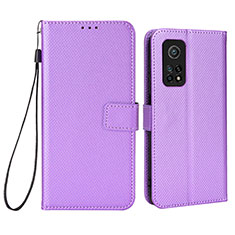 Handytasche Stand Schutzhülle Flip Leder Hülle BY6 für Xiaomi Mi 10T 5G Violett