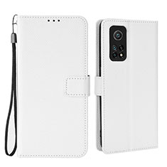 Handytasche Stand Schutzhülle Flip Leder Hülle BY6 für Xiaomi Mi 10T 5G Weiß