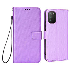 Handytasche Stand Schutzhülle Flip Leder Hülle BY6 für Xiaomi Poco M3 Violett