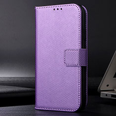 Handytasche Stand Schutzhülle Flip Leder Hülle BY7 für Sony Xperia 5 V Violett