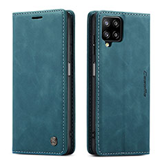 Handytasche Stand Schutzhülle Flip Leder Hülle C01S für Samsung Galaxy A12 Nacho Blau