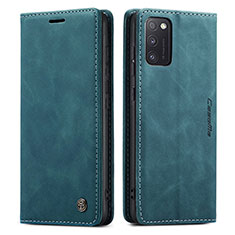 Handytasche Stand Schutzhülle Flip Leder Hülle C01S für Samsung Galaxy A41 Blau