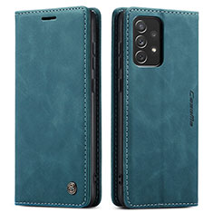 Handytasche Stand Schutzhülle Flip Leder Hülle C01S für Samsung Galaxy A72 4G Blau