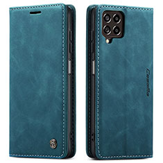 Handytasche Stand Schutzhülle Flip Leder Hülle C01S für Samsung Galaxy M33 5G Blau