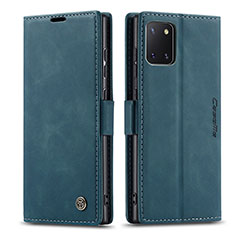 Handytasche Stand Schutzhülle Flip Leder Hülle C01S für Samsung Galaxy Note 10 Lite Blau
