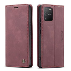 Handytasche Stand Schutzhülle Flip Leder Hülle C01S für Samsung Galaxy S10 Lite Fuchsie