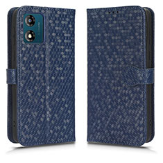 Handytasche Stand Schutzhülle Flip Leder Hülle C01X für Motorola Moto E13 Blau